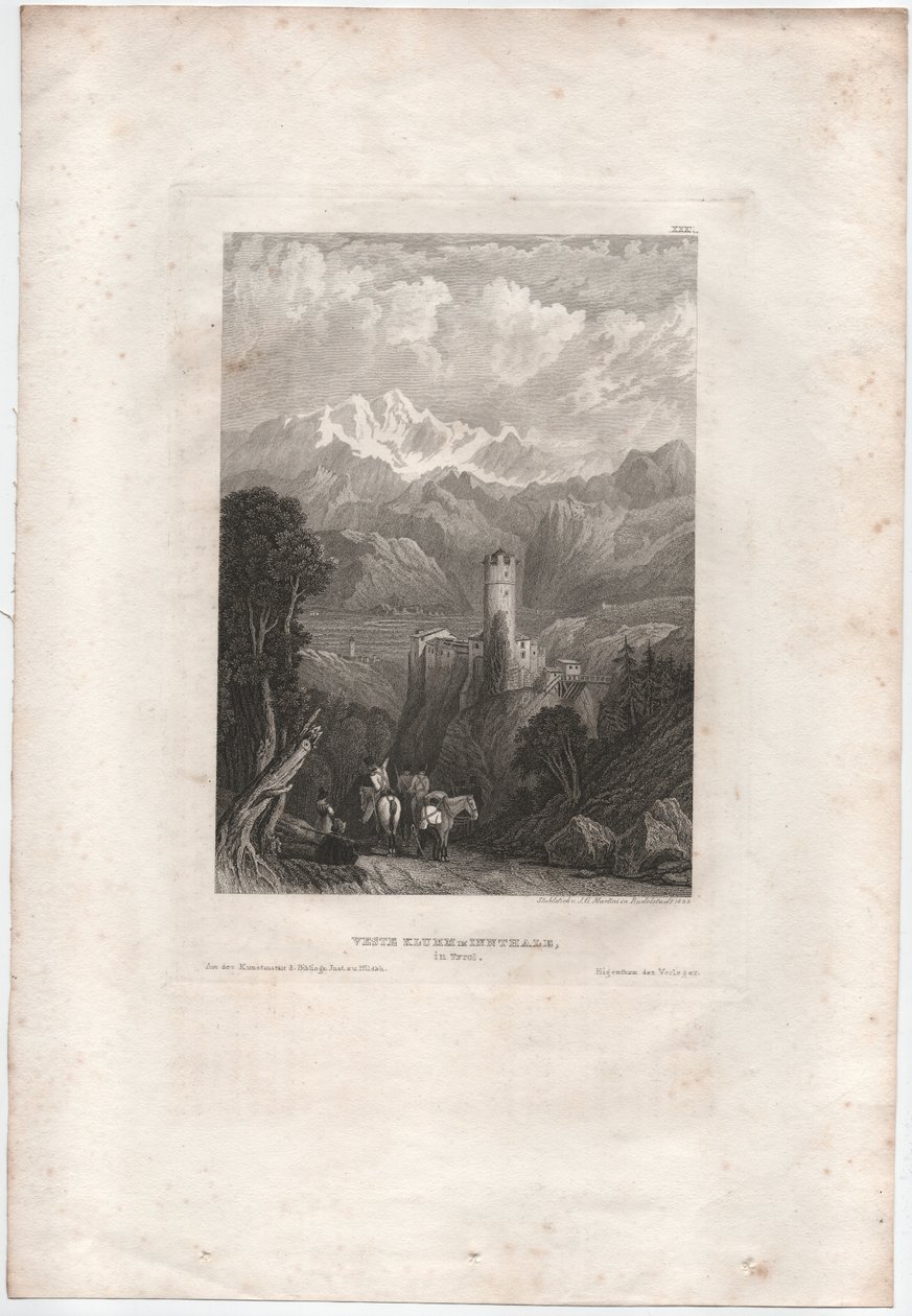 Twierdza Klumm im Innthale autorstwa Johann Georg Martini