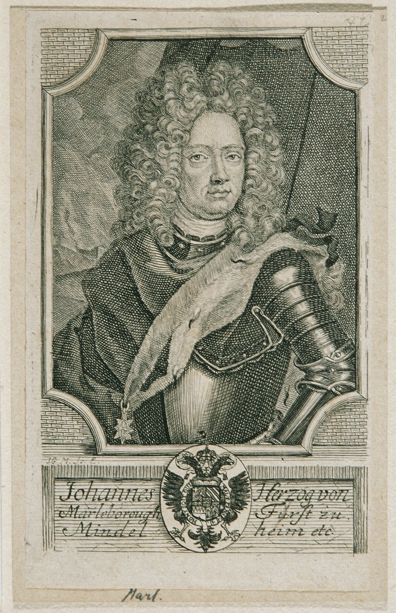 John Churchill Herzog von Marlborough autorstwa Johann Georg Mentzel