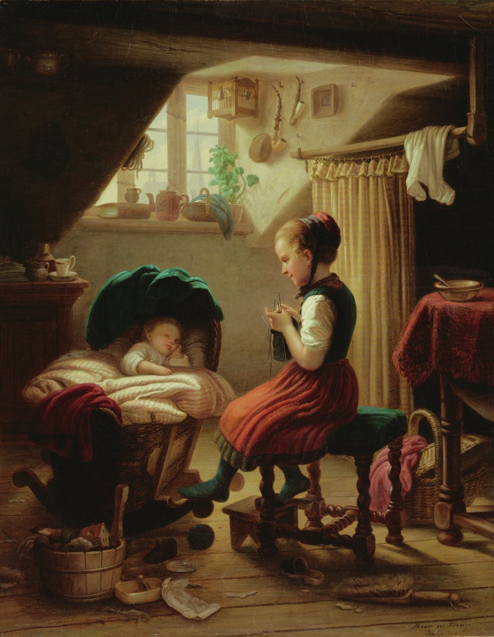 Opieka nad maluchami autorstwa Johann Georg Meyer von Bremen