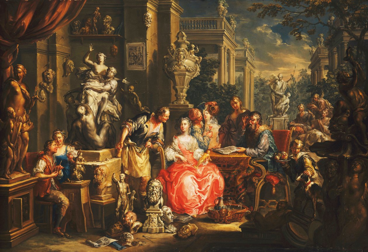 Alegoria Sztuk Wizualnych, autorstwa Johann Georg Platzer