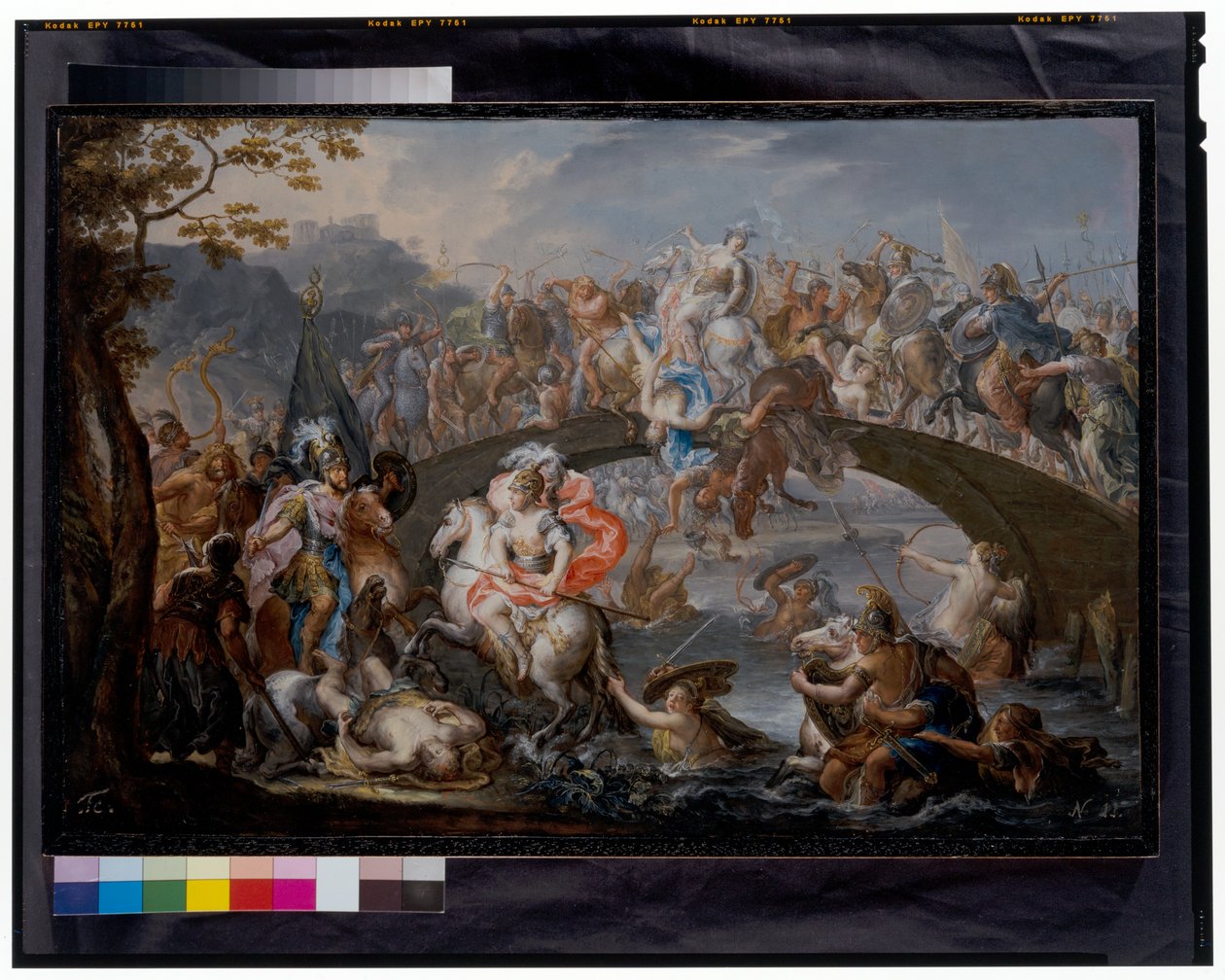 Bitwa Amazonek autorstwa Johann Georg Platzer