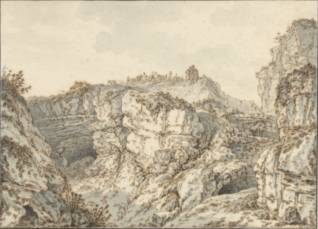 Rockowa impreza na Montmartre autorstwa Johann Georg Wille