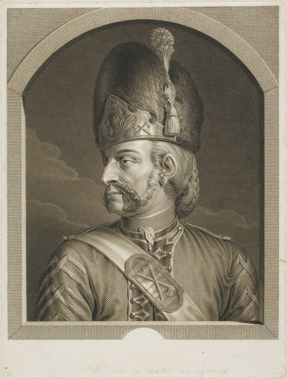 Saper Gwardii Szwajcarskiej autorstwa Johann Georg Wille