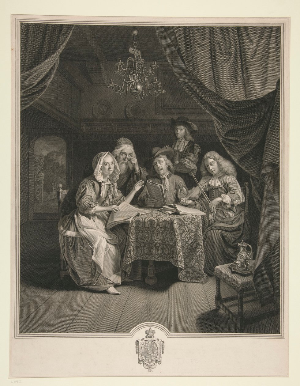 Koncert rodzinny autorstwa Johann Georg Wille
