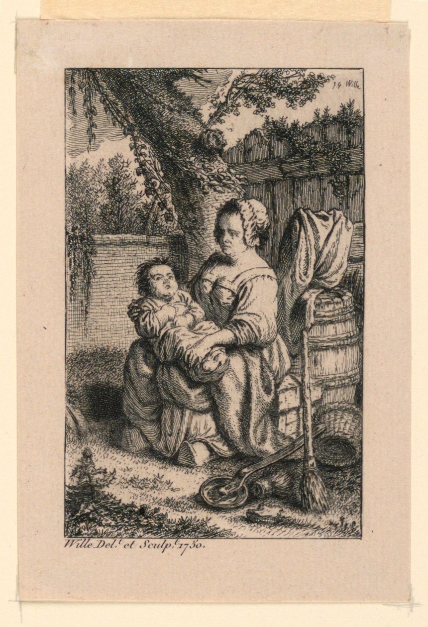 Pielęgniarka autorstwa Johann Georg Wille