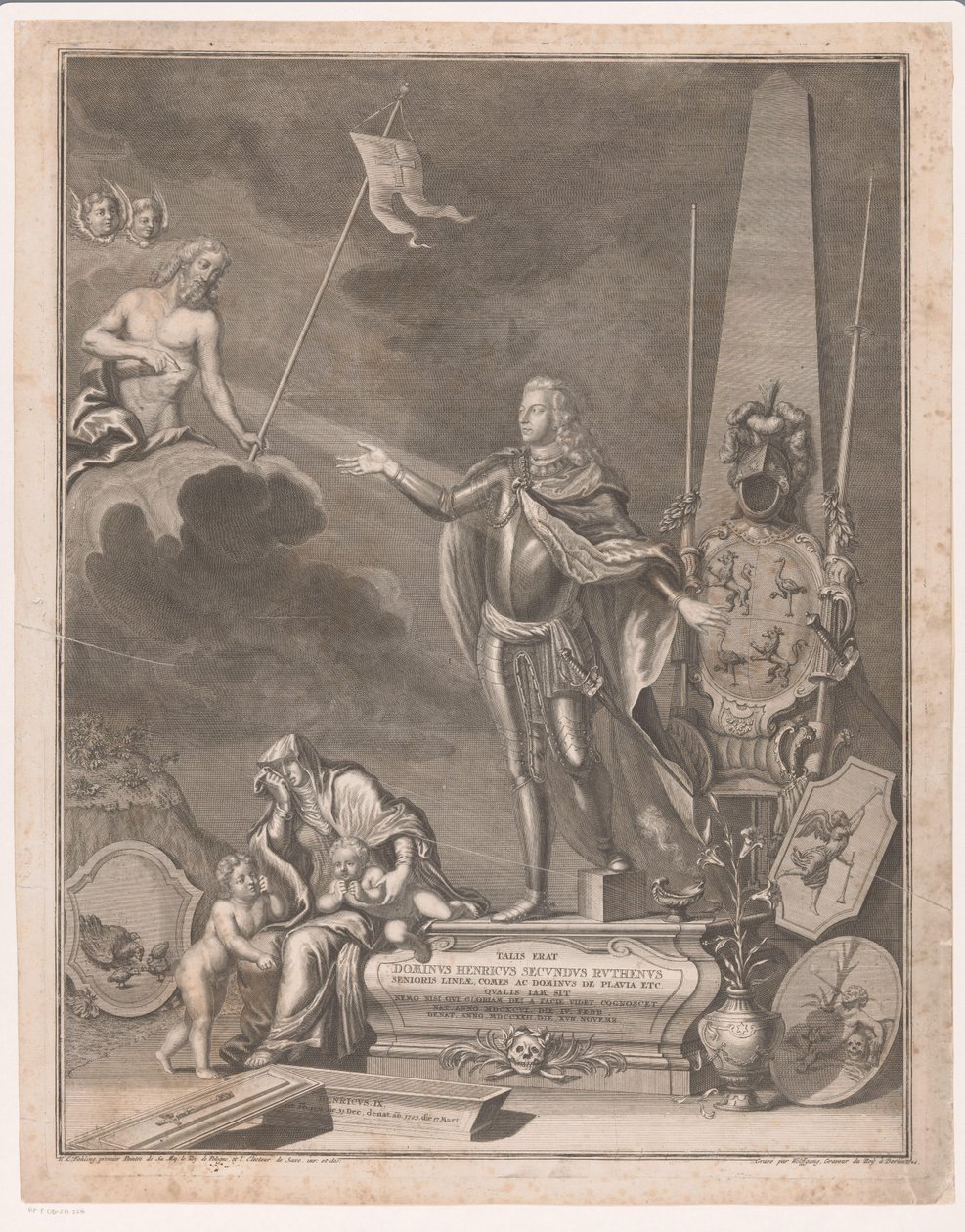 Pomnik Henryka II von Reuss-Obergreiz autorstwa Johann Georg Wolffgang