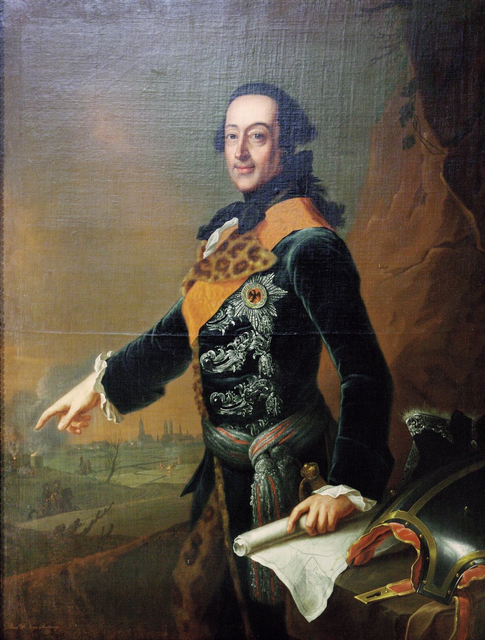 Karol, dziedziczny książę Brunszwiku-Lüneburga, 1759 autorstwa Johann Georg Ziesenis