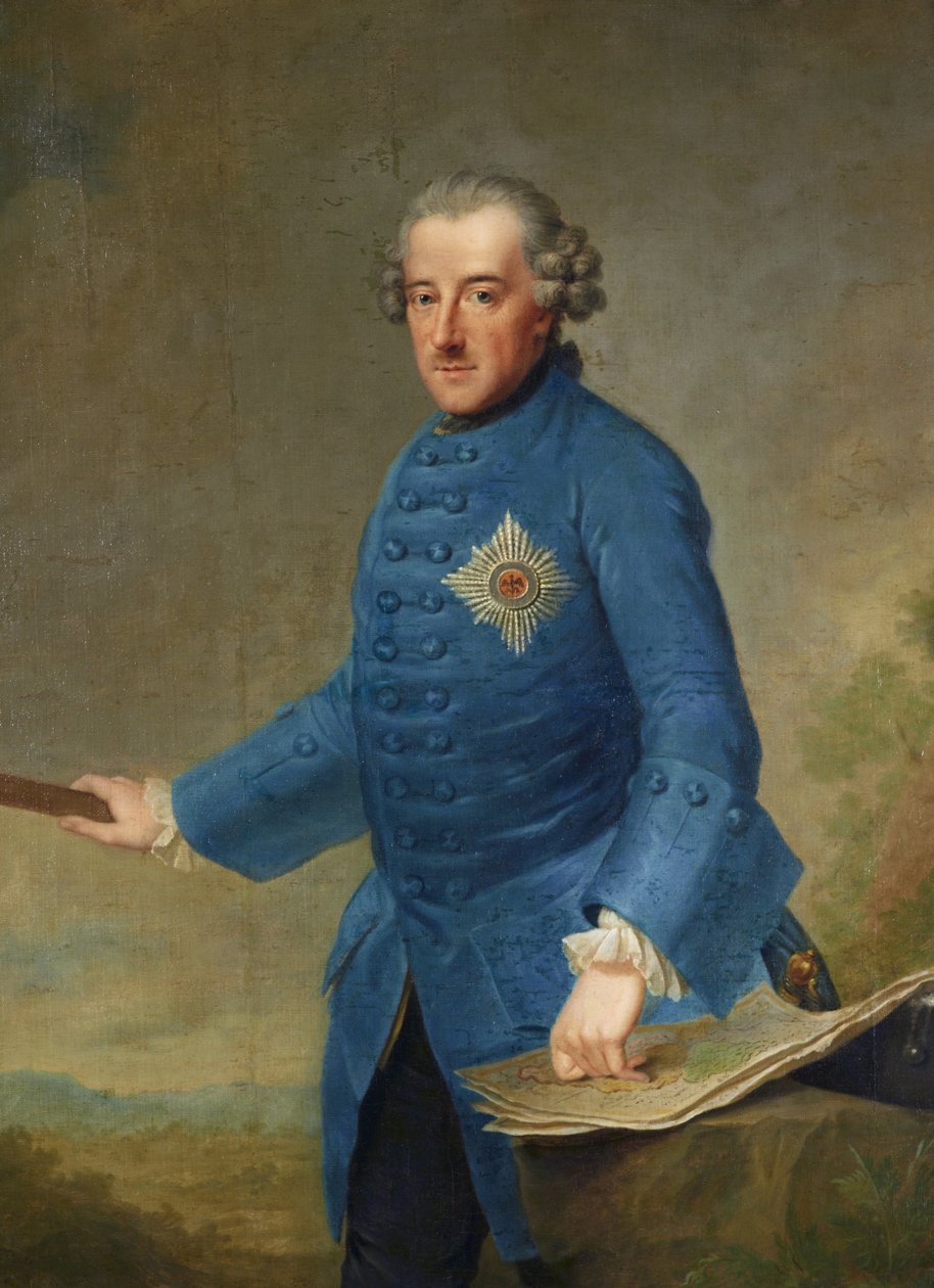 Fryderyk Wielki autorstwa Johann Georg Ziesenis