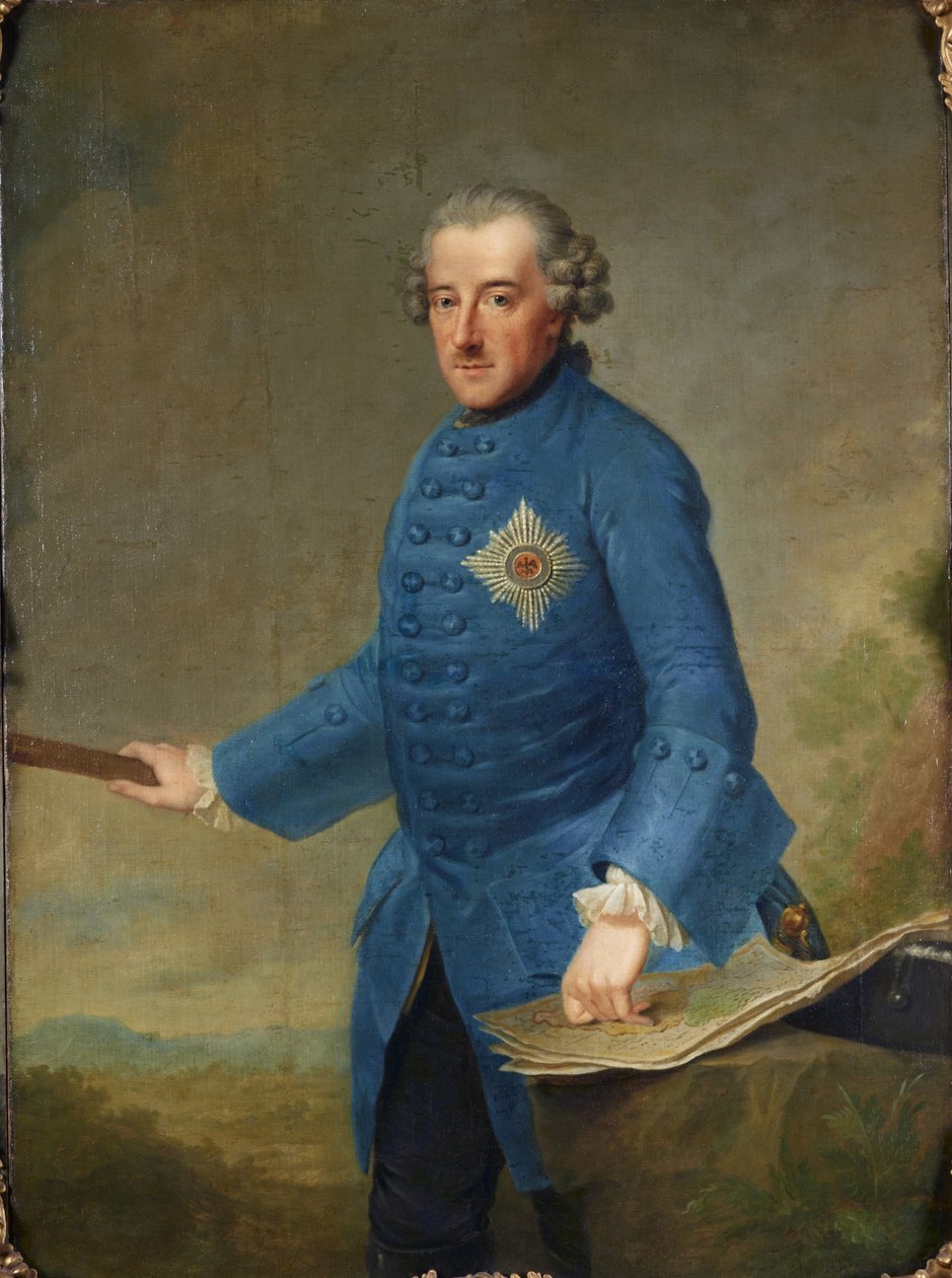 Fryderyk Wielki autorstwa Johann Georg Ziesenis