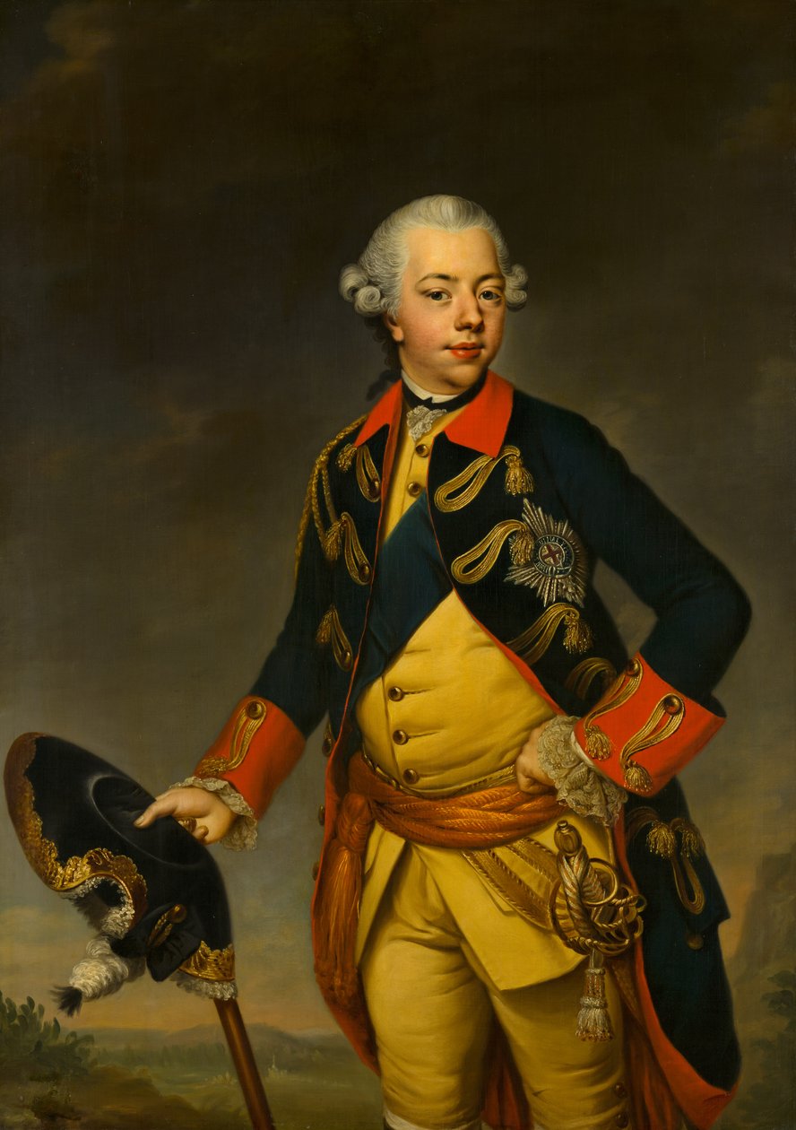 Portret właściciela stada Williama V autorstwa Johann Georg Ziesenis