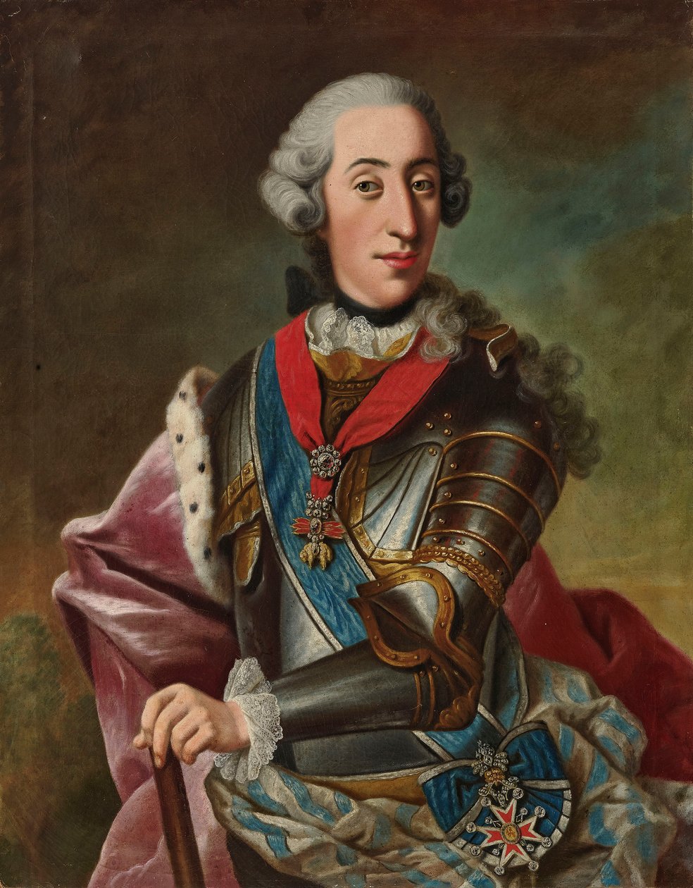 Portret księcia Klemensa Franciszka Bawarii 1722-1770. autorstwa Johann Georg Ziesenis the Younger