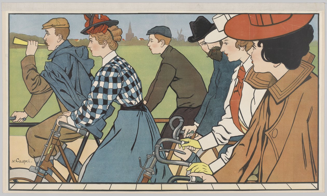 Plakat do „Rowery dla graczy”, ok. 1912 (lito) autorstwa Johann Georg van Caspel