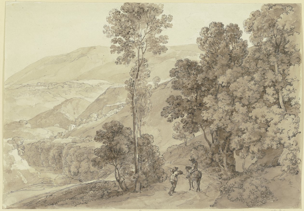 Okolica w pobliżu Subiaco autorstwa Johann Georg von Dillis