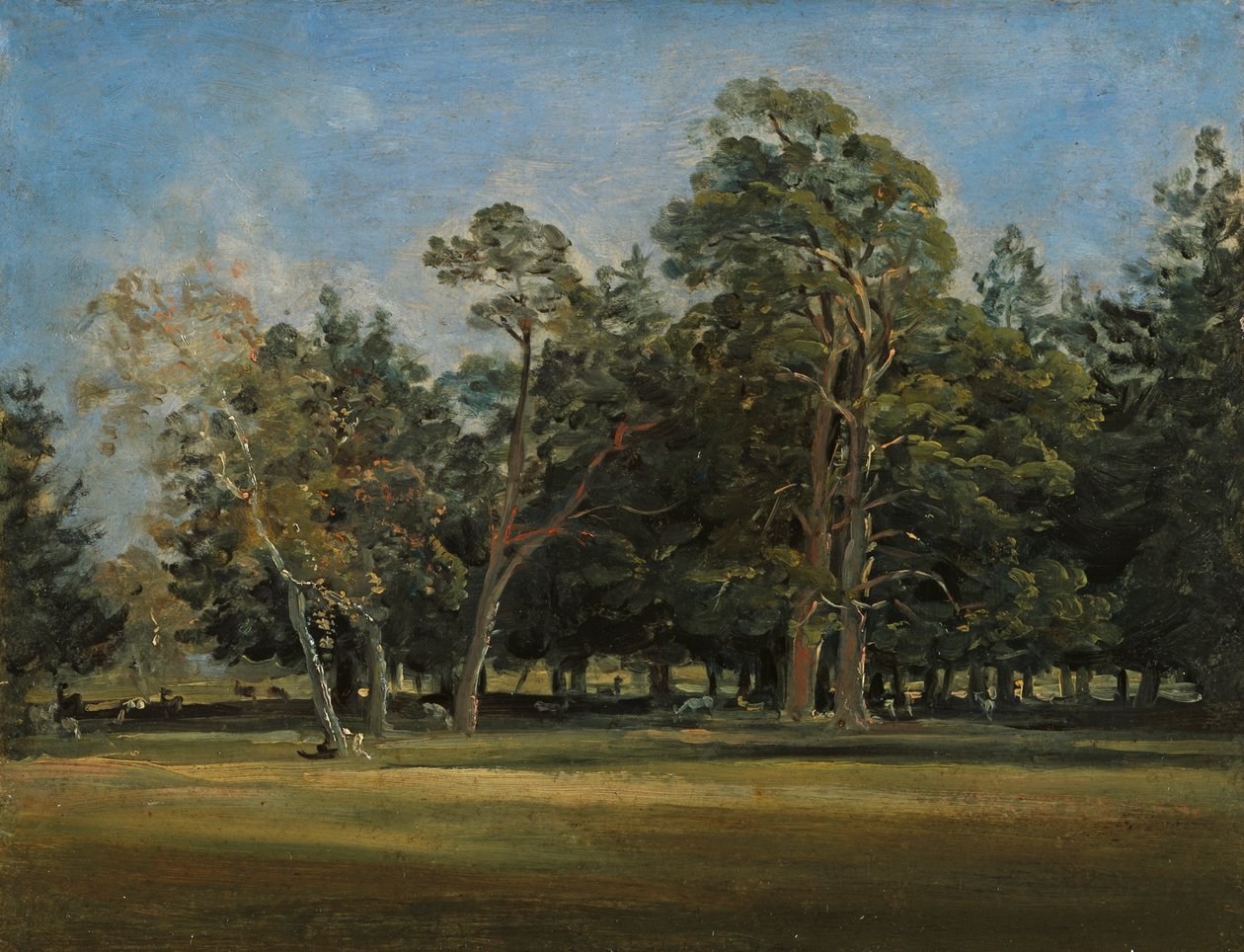 Park jeleni koło Monachium autorstwa Johann Georg von Dillis