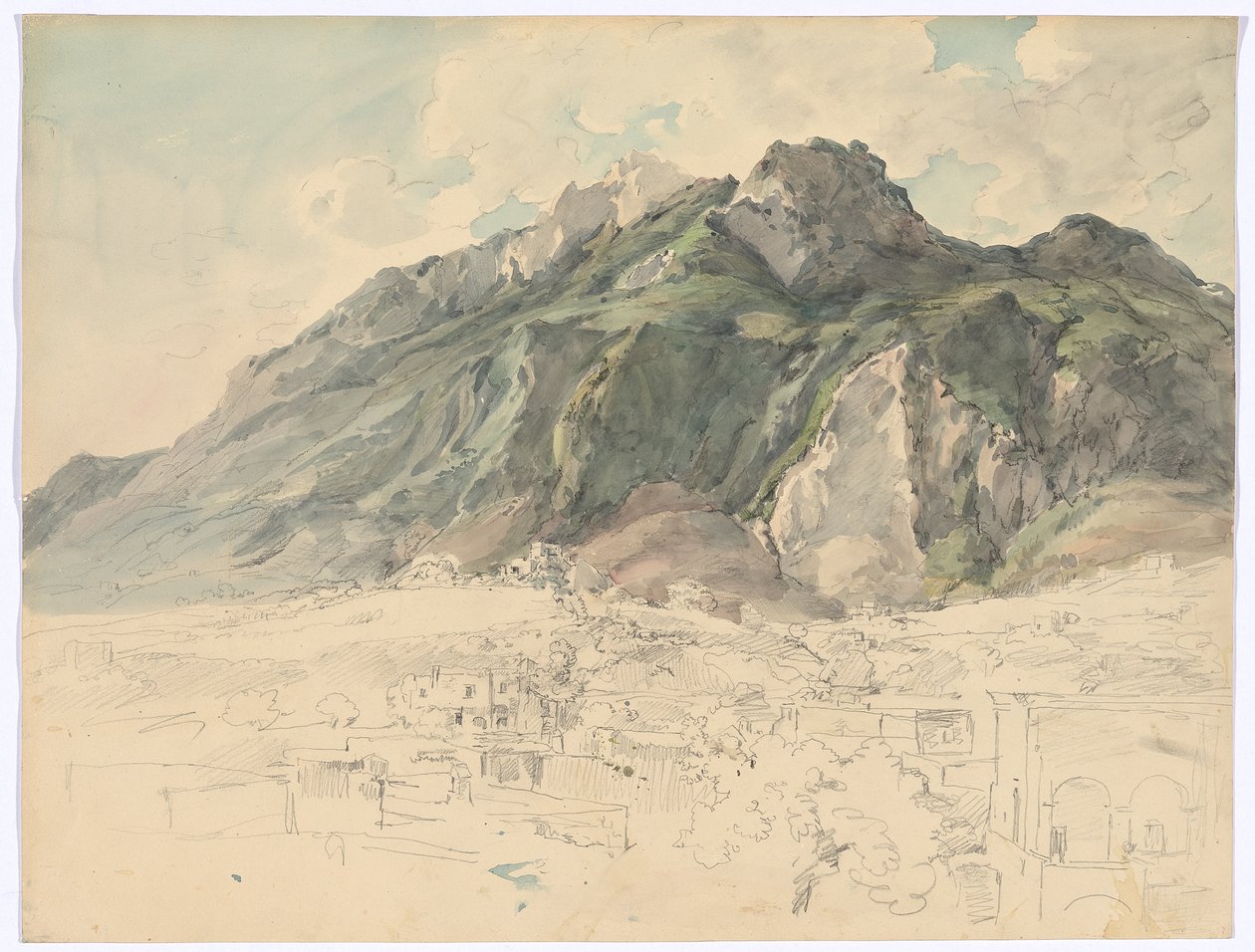 Monte Epomeo na Ischii autorstwa Johann Georg von Dillis