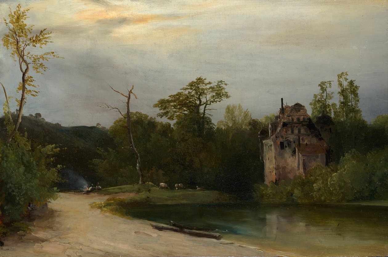 Parkland wczesnym rankiem autorstwa Johann Georg von Dillis