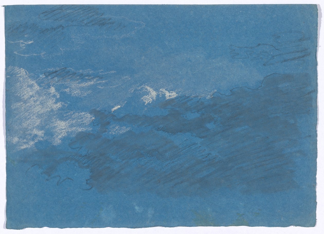 Wolkenstudie autorstwa Johann Georg von Dillis