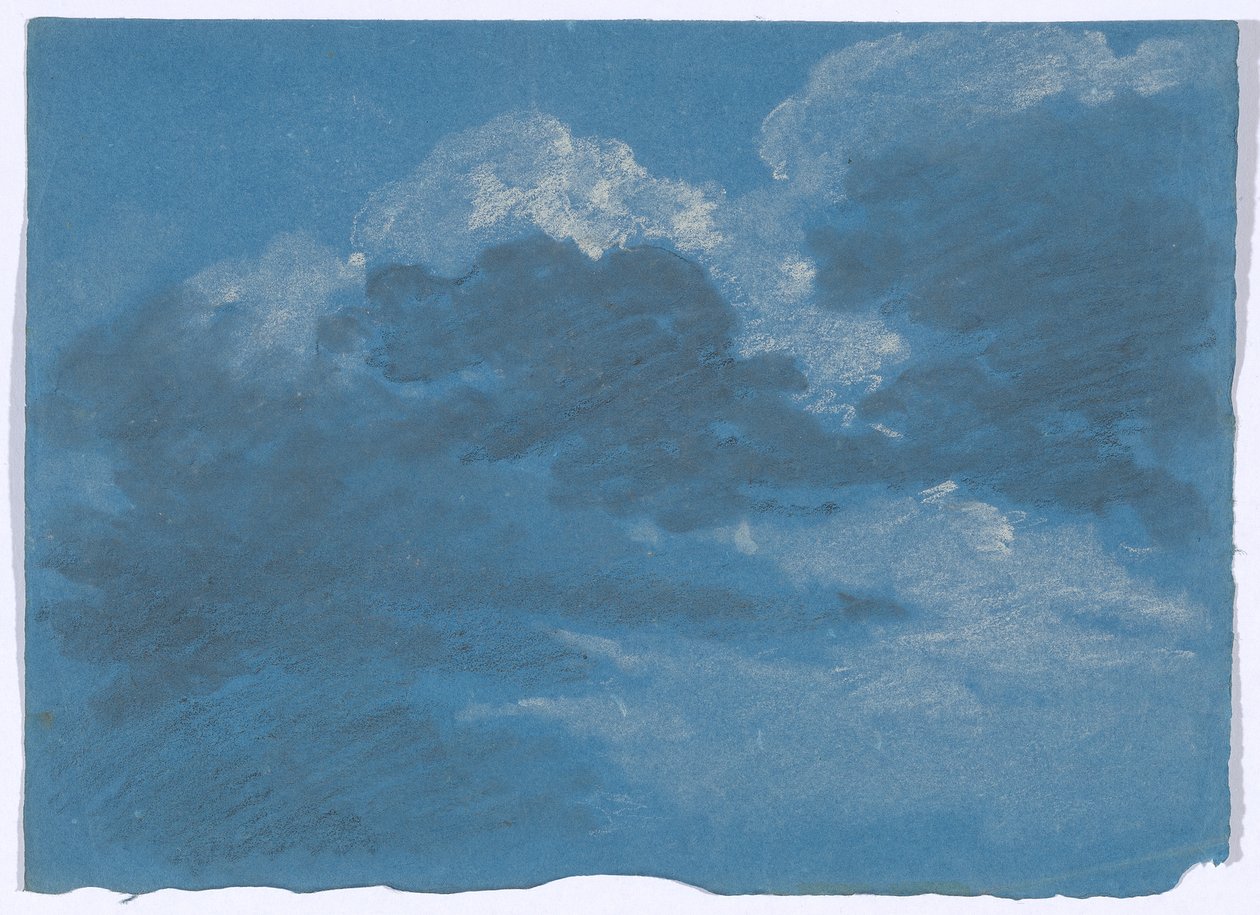 Wolkenstudie autorstwa Johann Georg von Dillis