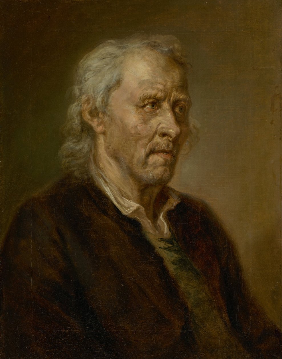 Portret starca z siwymi włosami autorstwa Johann Georg von Edlinger