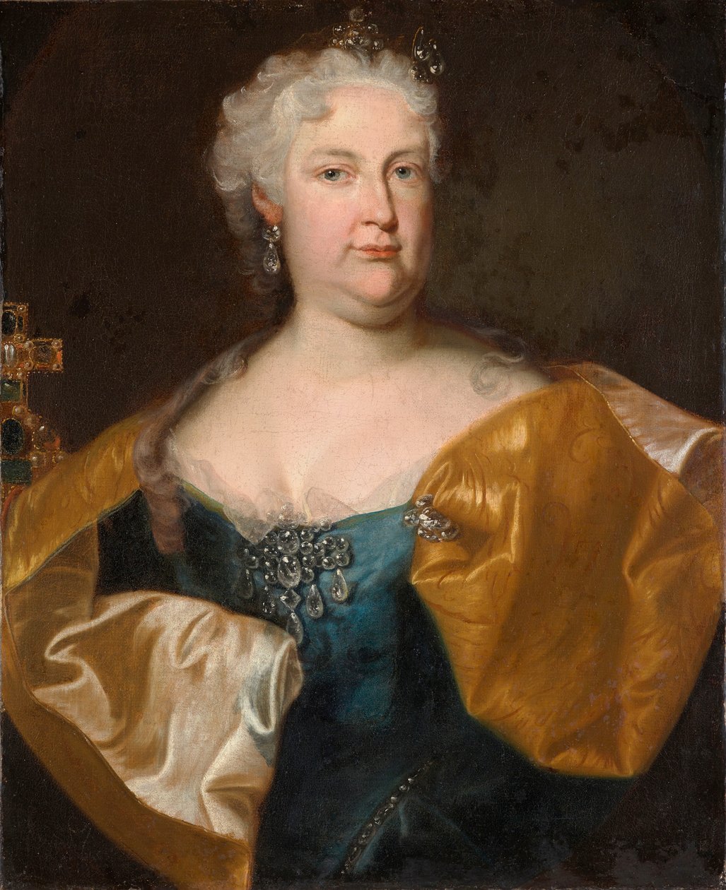 Portret cesarzowej Elżbiety Krystyny Brunszwickiej. autorstwa Johann Gottfried Auerbach