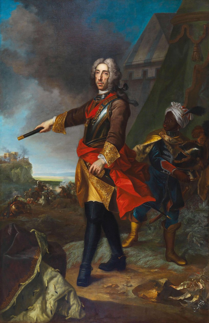 Portret księcia Eugeniusza Sabaudzkiego 1663-1736. autorstwa Johann Gottfried Auerbach
