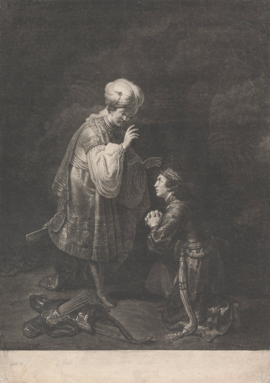 Poddanie się Absaloma jego Ojcu, królowi Dawidowi autorstwa Johann Gottfried Haid