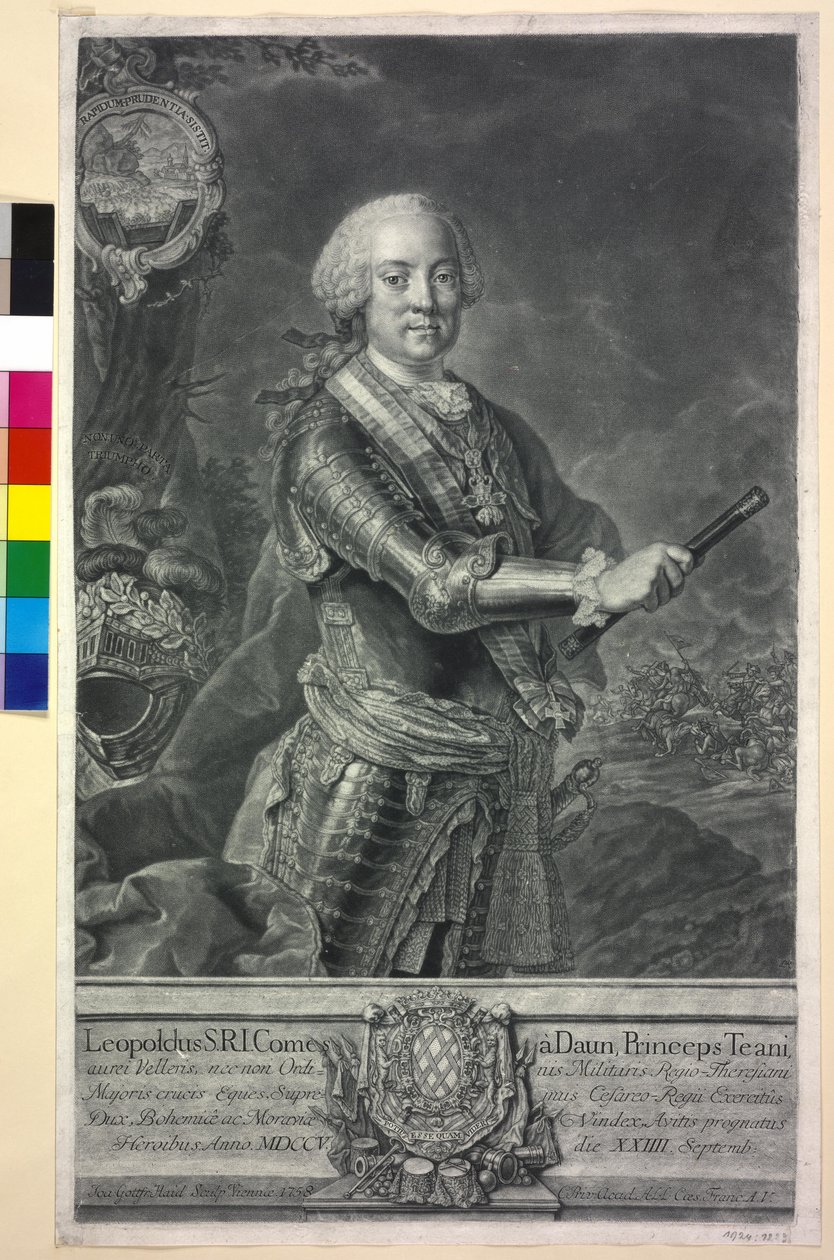 Leopold hrabia Daun autorstwa Johann Gottfried Haid