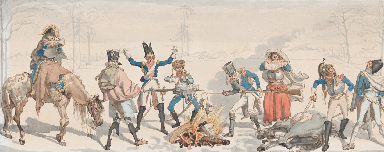 Obiad w Fork Le Dejeuner à la Fourchette, 1813. autorstwa Johann Gottfried Schadow