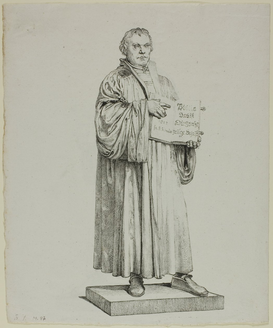 Pomnik Lutra w Wittenberdze autorstwa Johann Gottfried Schadow