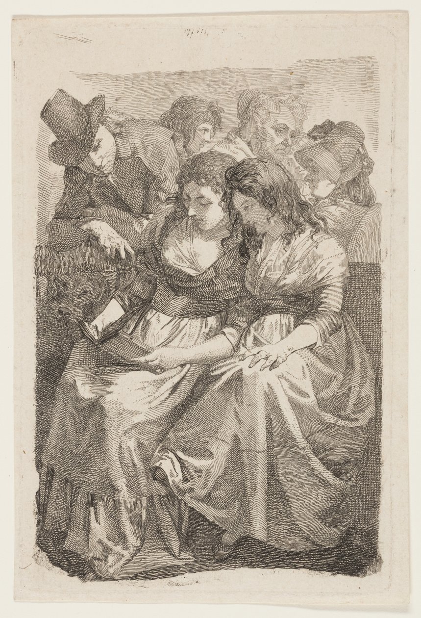 Artysta i jego rodzina autorstwa Johann Gottfried Schadow