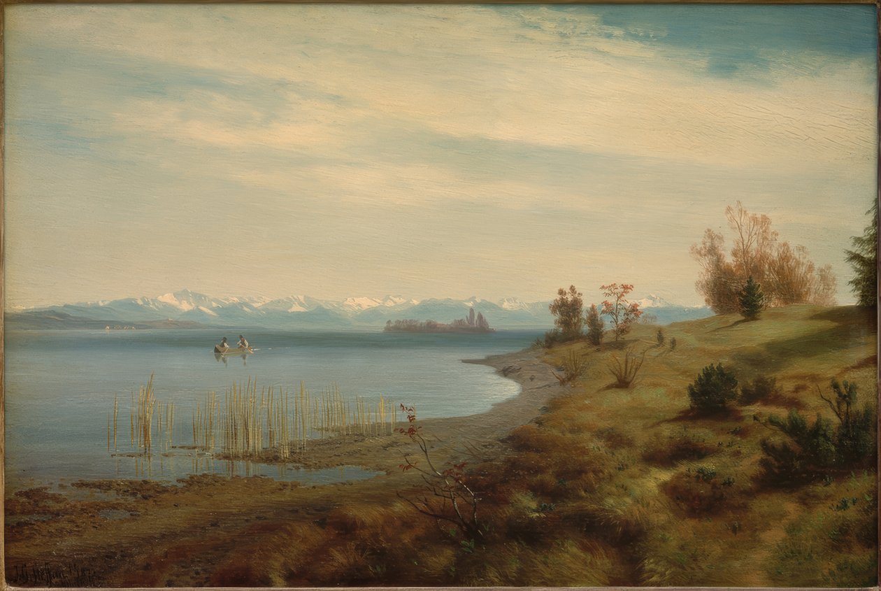 Wczesna wiosna nad jeziorem Starnberg autorstwa Johann Gottfried Steffan