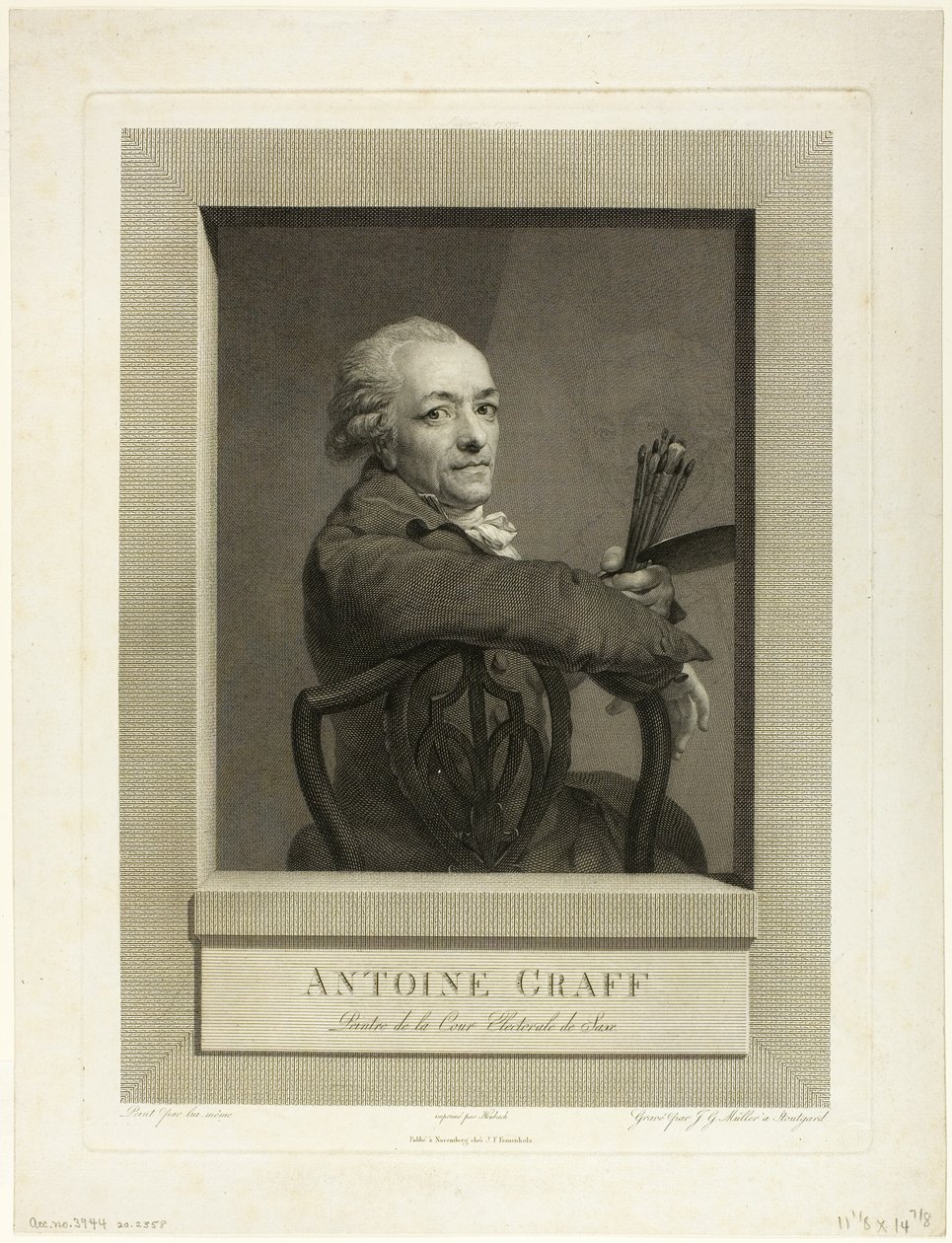 Anton Graff autorstwa Johann Gotthard von Muller