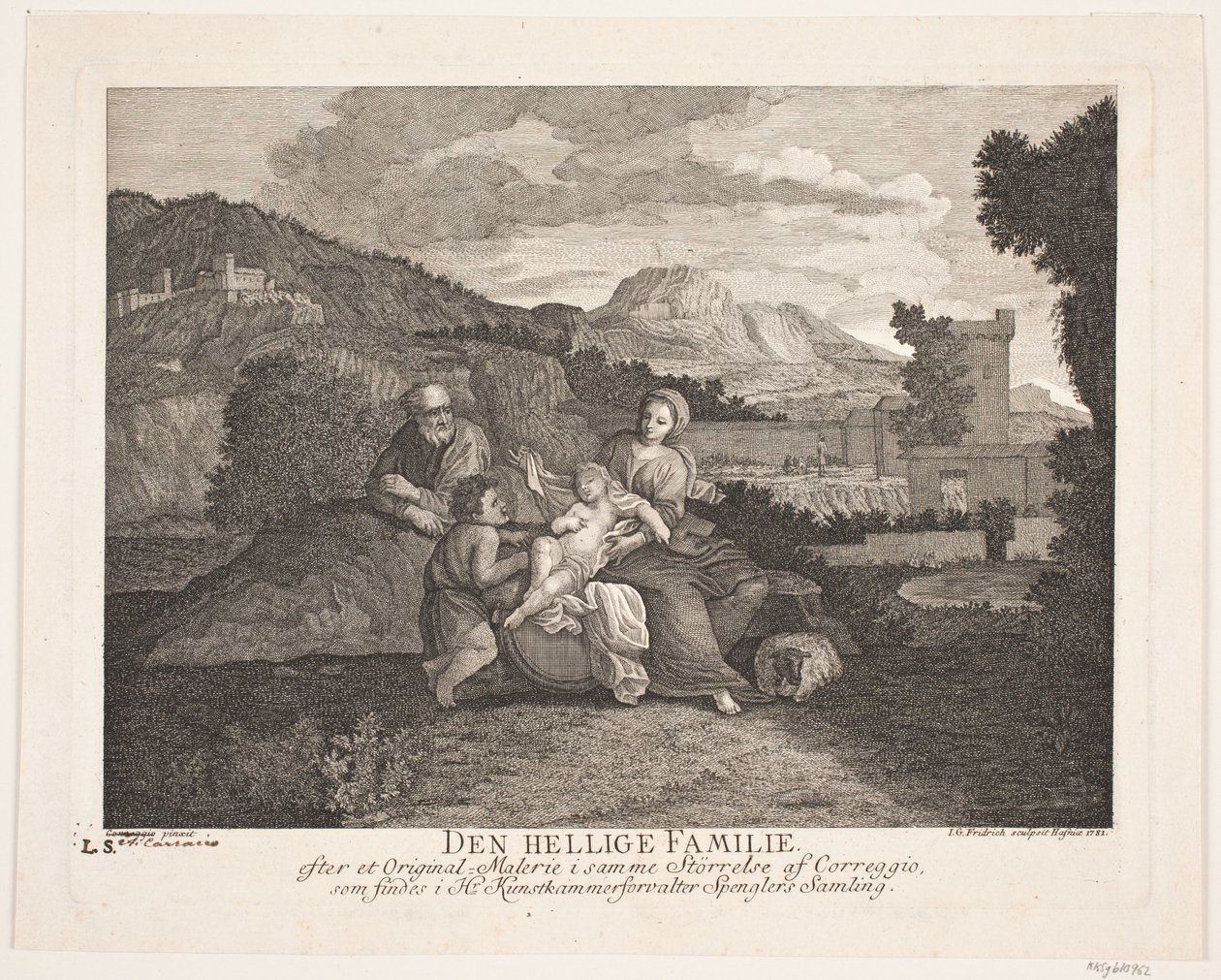 Święta Rodzina autorstwa Johann Gottlieb Friedrich