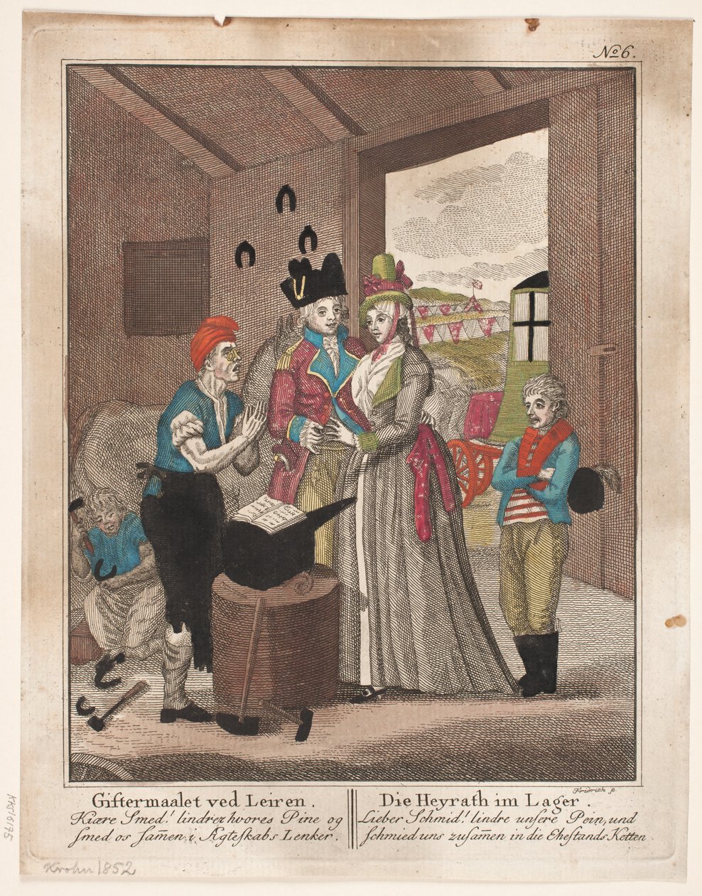 Małżeństwo w Leiren autorstwa Johann Gottlieb Friedrich