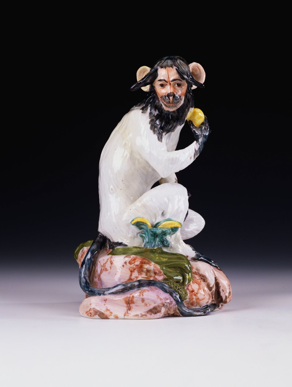 Miśnia model małpy, ok.1735 autorstwa Johann Gottlob Kirchner