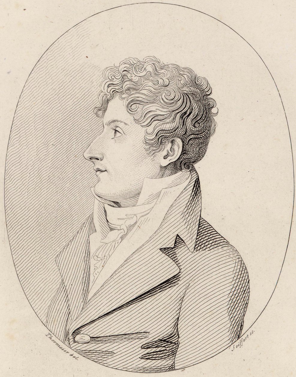 Portret kompozytora Francesco Morlacchi 1784-1841, ok. 1820. autorstwa Johann Gottlob Seyffert