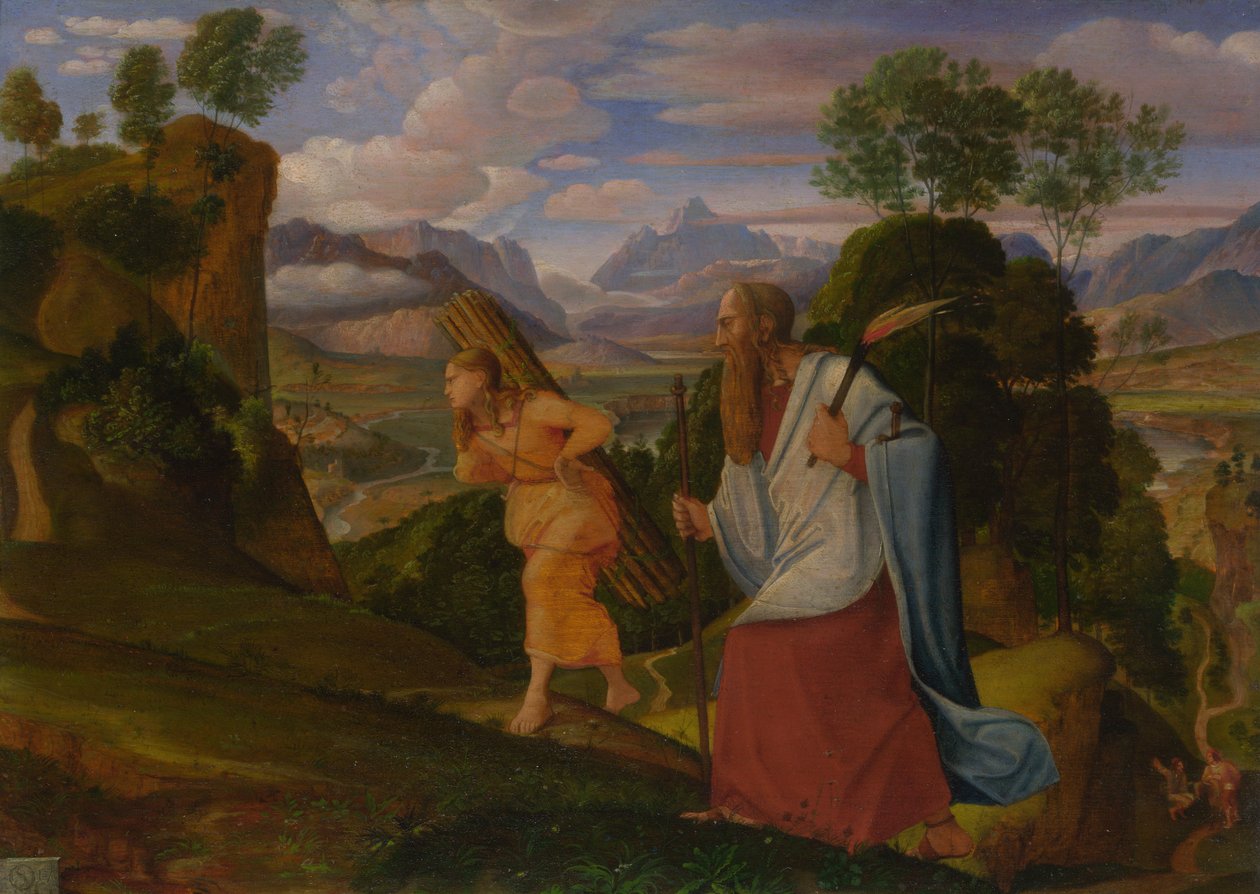 Abraham i Izaak, 1817 autorstwa Johann Heinrich Ferdinand Olivier