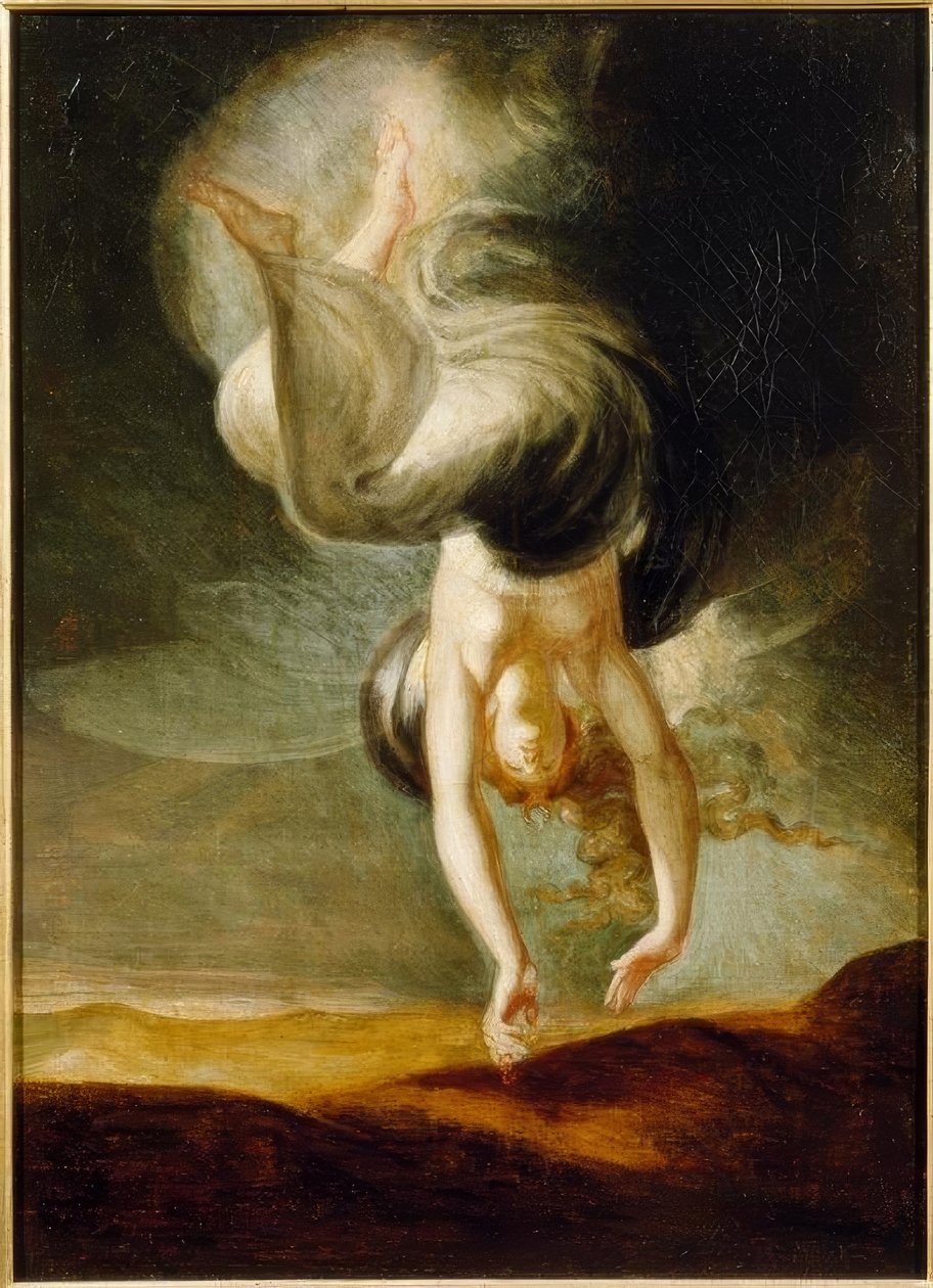 Titania znajduje magiczny pierścień na plaży autorstwa Johann Heinrich Füssli