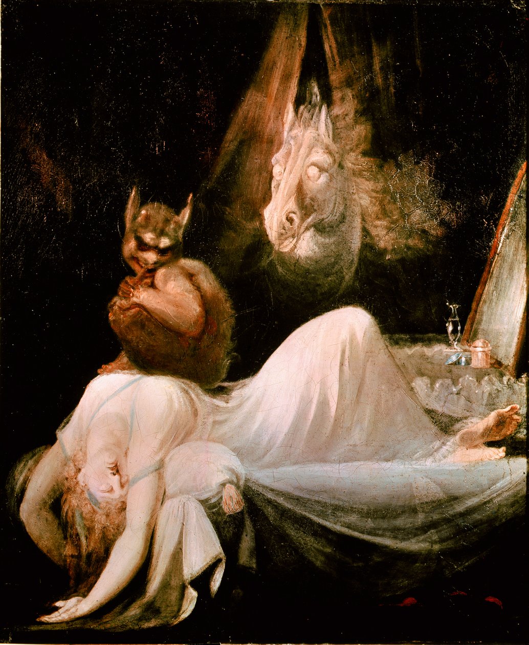 Obraz koszmaru Johanna Henricha Fussli (1741-1825), Szkoła Szwajcarska autorstwa Johann Heinrich Füssli