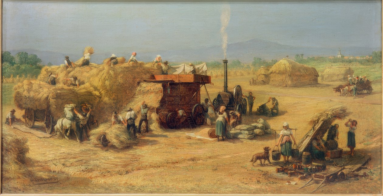 Zbiory w pobliżu Praunheim autorstwa Johann Heinrich Hasselhorst