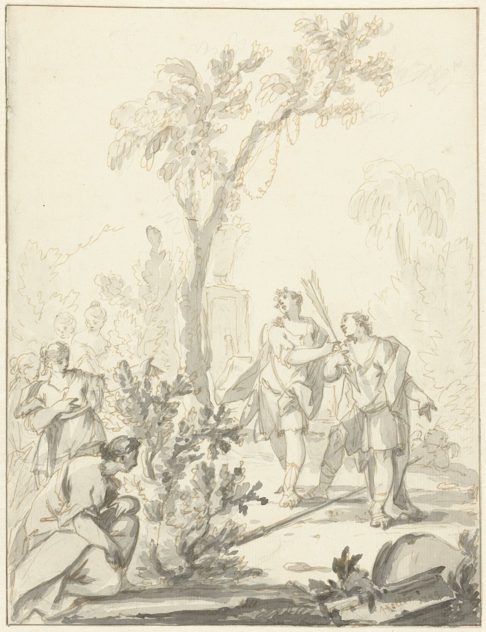 Alegoryczna reprezentacja autorstwa Johann Heinrich Keller (II)
