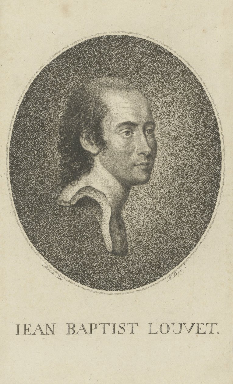 Jean-Baptiste Louvet de Couvray 1760-1797, lata 1790. autorstwa Johann Heinrich Lips
