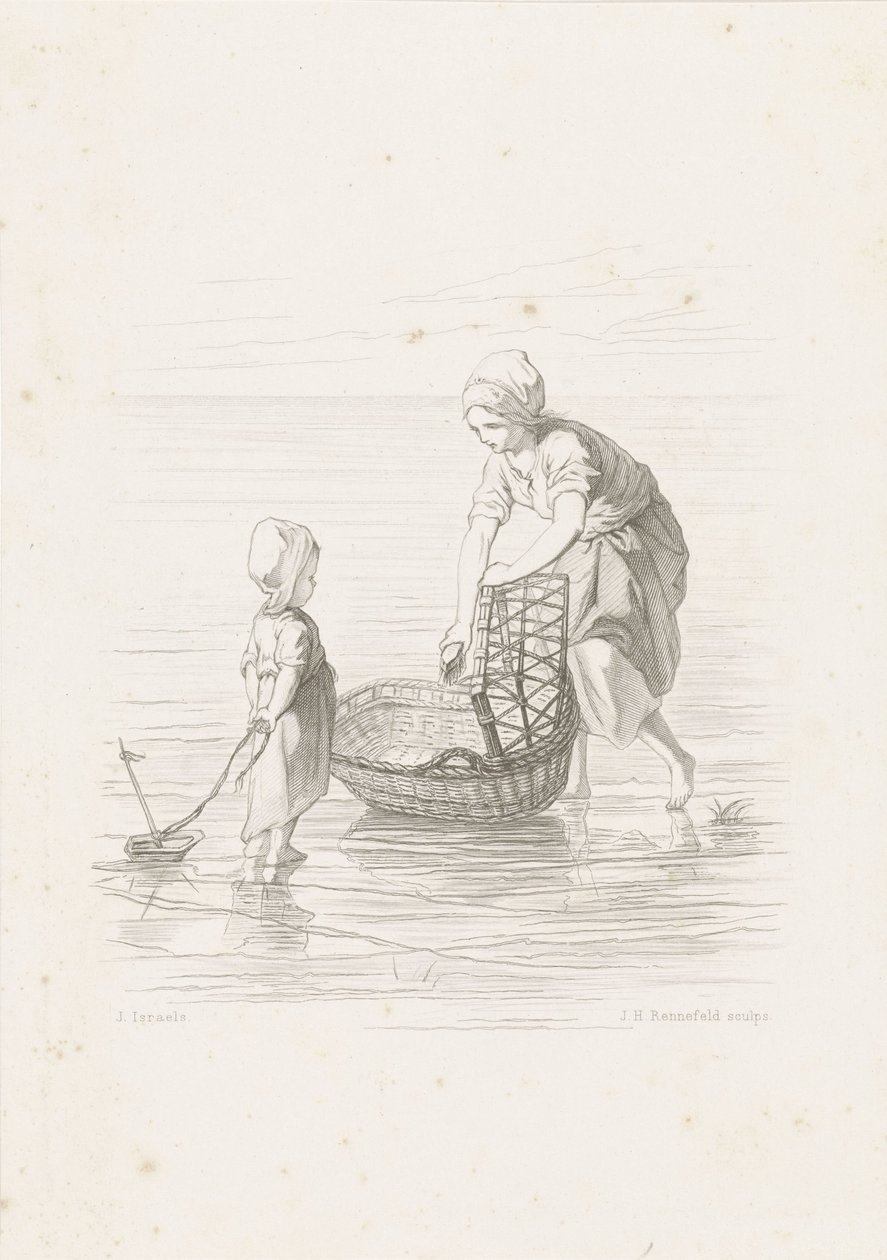 Kołyska Dzieci morza (tytuł serialu) autorstwa Johann Heinrich Maria Hubert Rennefeld