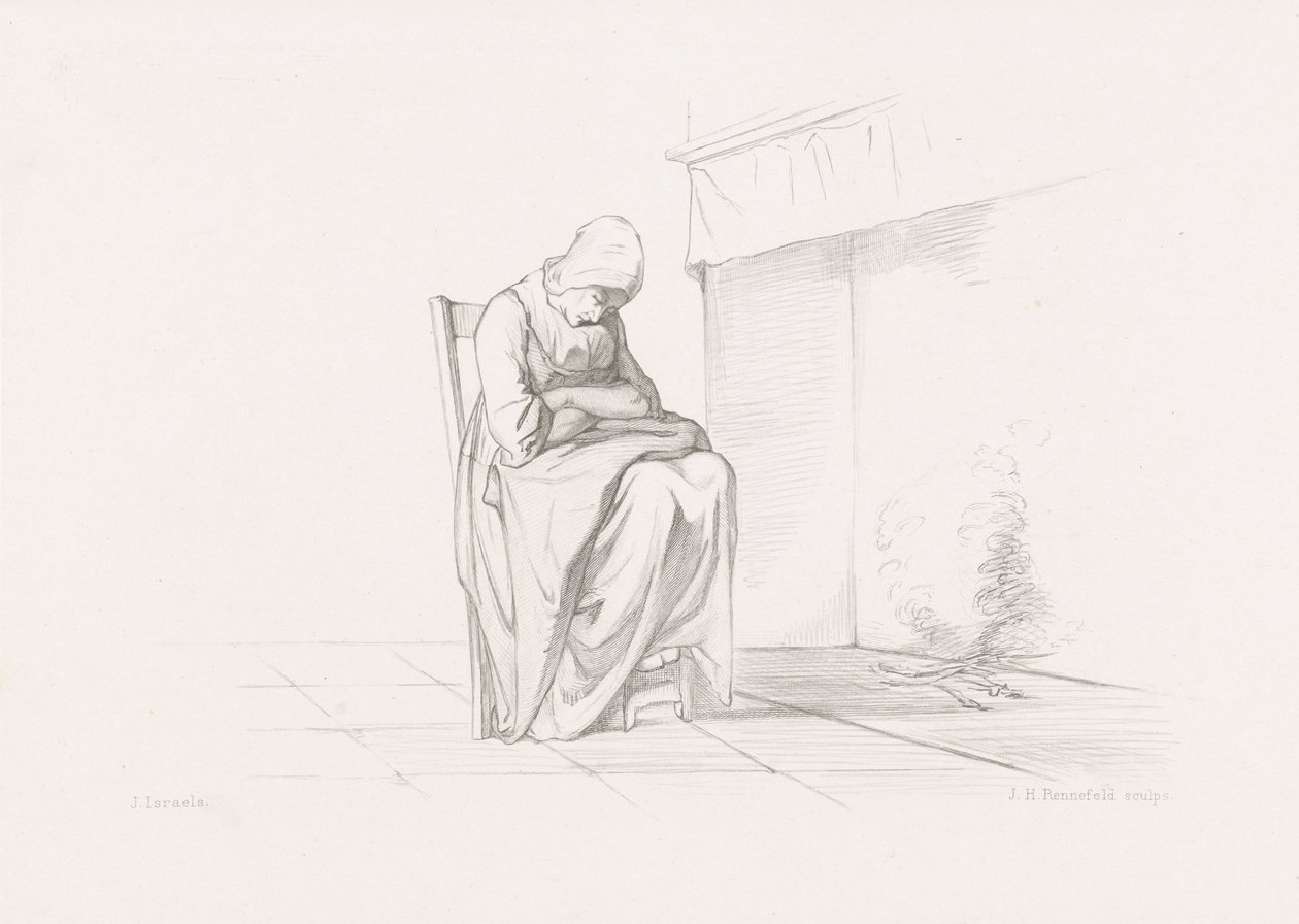popołudniowa drzemka Dzieci morza (tytuł serialu) autorstwa Johann Heinrich Maria Hubert Rennefeld