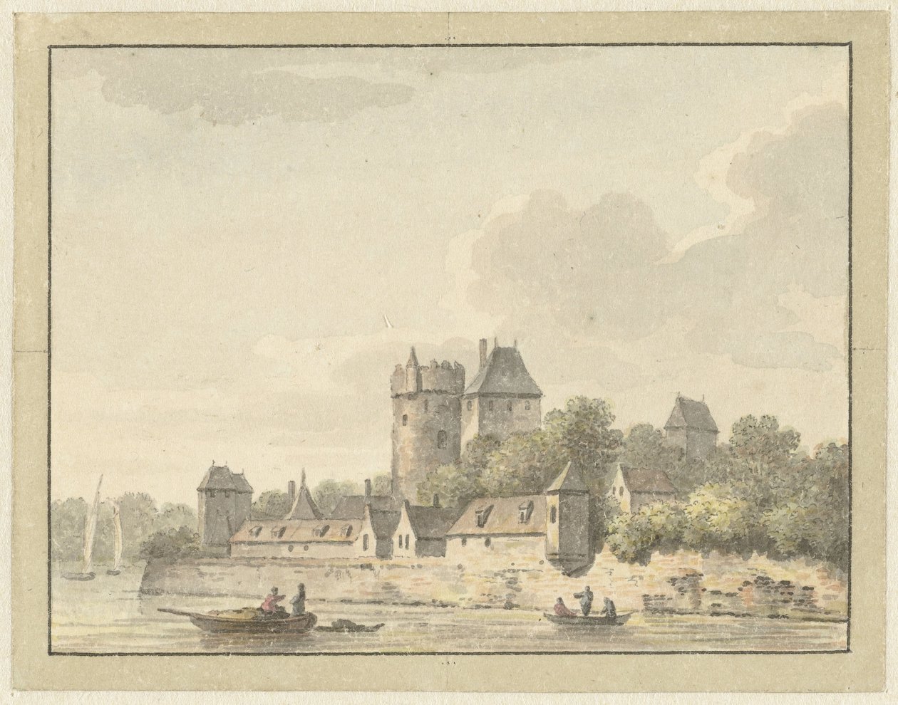 Kasteel Kuilenburg autorstwa Johann Heinrich Muntz