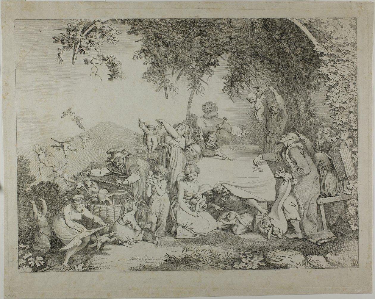 Aukcja Kupidynów autorstwa Johann Heinrich Ramberg