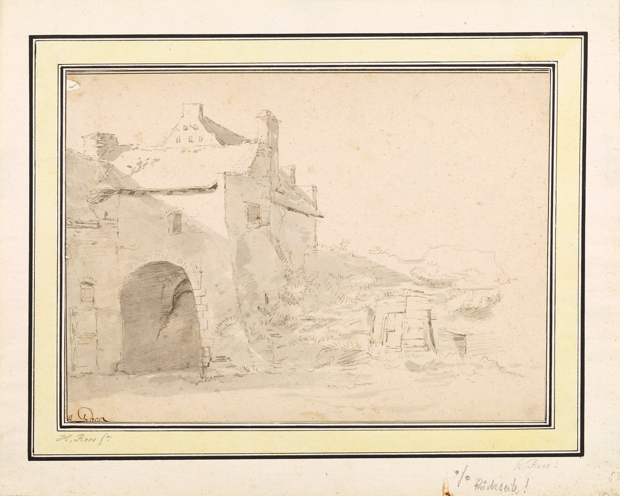 Studium architektoniczne autorstwa Johann Heinrich Roos