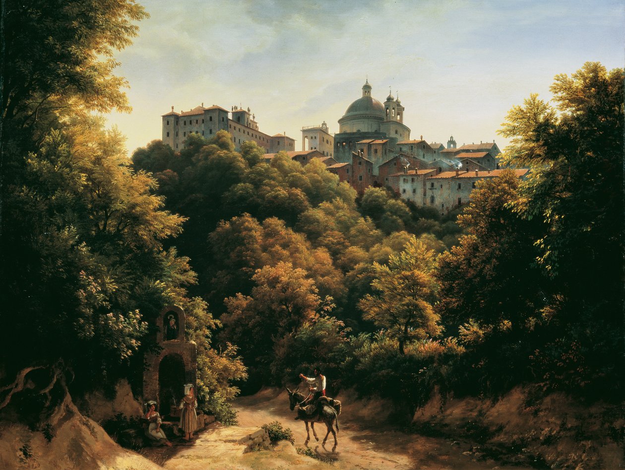 Widok Ariccia autorstwa Johann Heinrich Schilbach