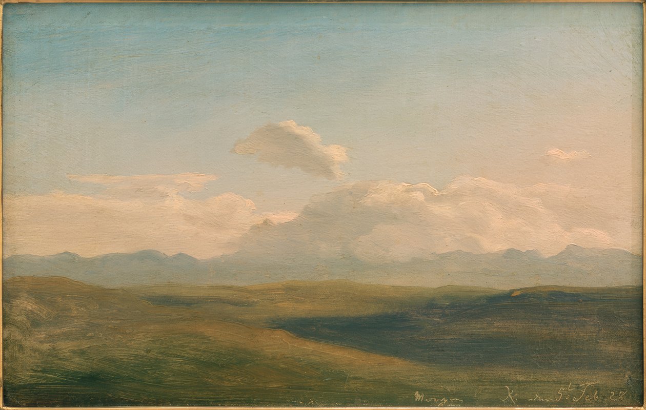 Włoski pejzaż górski autorstwa Johann Heinrich Schilbach