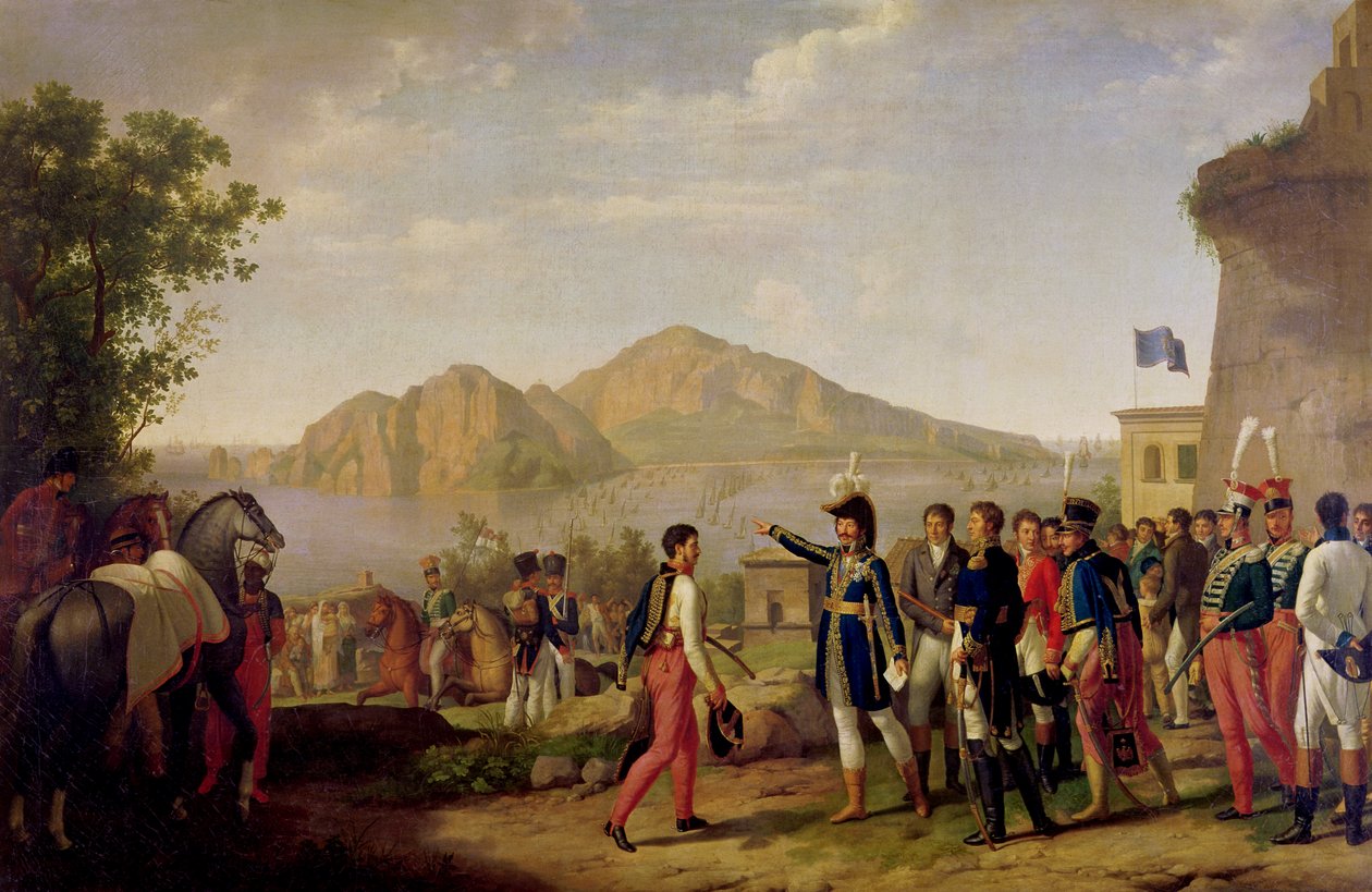 Joachim Murat (1767-1815) marszałek Francji i król Neapolu nakazujący zdobycie Capri w 1808 roku autorstwa Johann Heinrich Schmidt